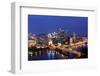 Pittsburgh's Skyline from Mount Washington at Night-Zigi-Framed Photographic Print