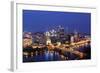 Pittsburgh's Skyline from Mount Washington at Night-Zigi-Framed Photographic Print