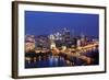 Pittsburgh's Skyline from Mount Washington at Night-Zigi-Framed Photographic Print