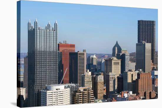 Pittsburgh's Skyline from Mount Washington-Zigi-Stretched Canvas