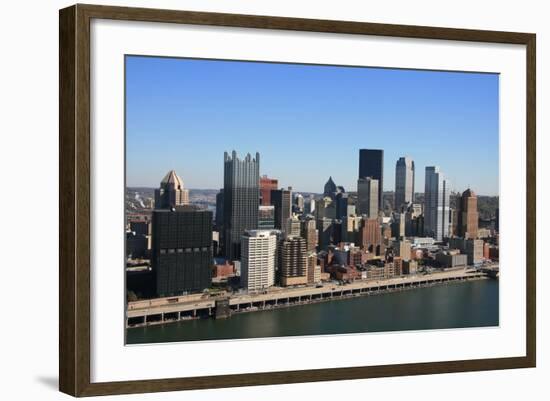 Pittsburgh's Skyline from Mount Washington-Zigi-Framed Photographic Print