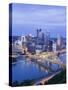 Pittsburgh Skyline and Fort Pitt Bridge over the Monongahela River, Pittsburgh, Pennsylvania, Unite-Richard Cummins-Stretched Canvas