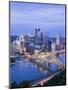 Pittsburgh Skyline and Fort Pitt Bridge over the Monongahela River, Pittsburgh, Pennsylvania, Unite-Richard Cummins-Mounted Photographic Print