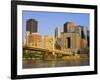 Pittsburgh Skyline and the Allegheny River, Pittsburgh, Pennsylvania, United States of America, Nor-Richard Cummins-Framed Photographic Print