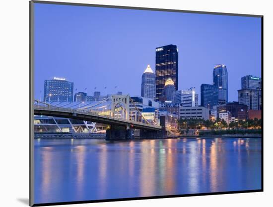 Pittsburgh Skyline and the Allegheny River, Pittsburgh, Pennsylvania, United States of America, Nor-Richard Cummins-Mounted Photographic Print