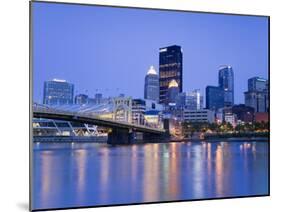 Pittsburgh Skyline and the Allegheny River, Pittsburgh, Pennsylvania, United States of America, Nor-Richard Cummins-Mounted Photographic Print