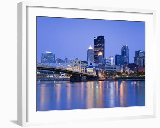 Pittsburgh Skyline and the Allegheny River, Pittsburgh, Pennsylvania, United States of America, Nor-Richard Cummins-Framed Photographic Print