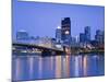 Pittsburgh Skyline and the Allegheny River, Pittsburgh, Pennsylvania, United States of America, Nor-Richard Cummins-Mounted Photographic Print