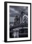 Pittsburgh Skyline Black And White-Steven Maxx-Framed Photographic Print