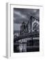 Pittsburgh Skyline Black And White-Steven Maxx-Framed Photographic Print