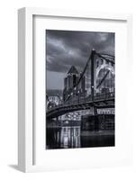 Pittsburgh Skyline Black And White-Steven Maxx-Framed Photographic Print