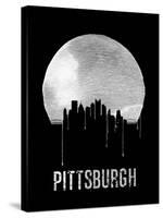 Pittsburgh Skyline Black-null-Stretched Canvas