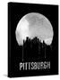 Pittsburgh Skyline Black-null-Stretched Canvas