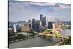 Pittsburgh Skyline during Late Afternoon-Gino Santa Maria-Stretched Canvas