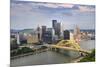 Pittsburgh Skyline during Late Afternoon-Gino Santa Maria-Mounted Photographic Print