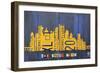 Pittsburgh Skyline License Plate Art-Design Turnpike-Framed Giclee Print