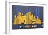 Pittsburgh Skyline License Plate Art-Design Turnpike-Framed Giclee Print