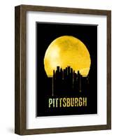 Pittsburgh Skyline Yellow-Unknown-Framed Art Print