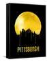 Pittsburgh Skyline Yellow-null-Framed Stretched Canvas