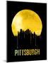 Pittsburgh Skyline Yellow-null-Mounted Art Print