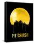 Pittsburgh Skyline Yellow-null-Framed Stretched Canvas