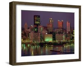 Pittsburgh Skyline-Gene J. Puskar-Framed Premium Photographic Print