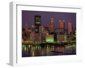 Pittsburgh Skyline-Gene J. Puskar-Framed Premium Photographic Print