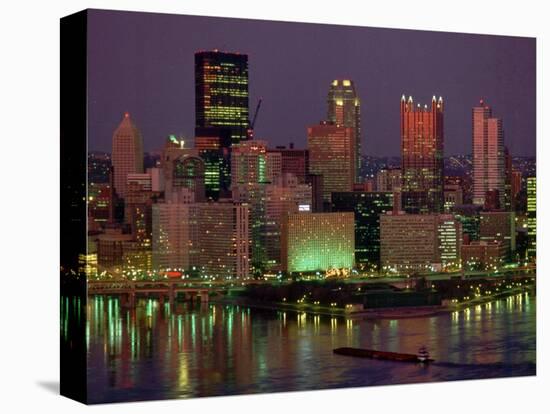 Pittsburgh Skyline-Gene J. Puskar-Stretched Canvas