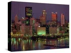 Pittsburgh Skyline-Gene J. Puskar-Stretched Canvas