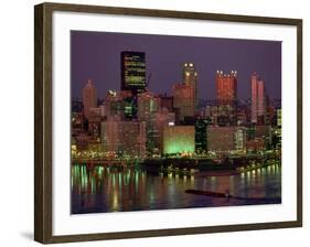 Pittsburgh Skyline-Gene J. Puskar-Framed Photographic Print