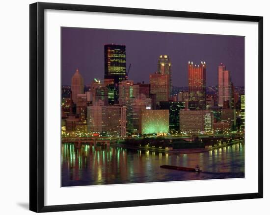 Pittsburgh Skyline-Gene J. Puskar-Framed Photographic Print