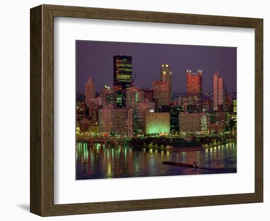 Pittsburgh Skyline-Gene J. Puskar-Framed Photographic Print