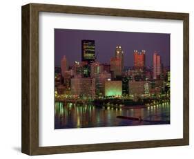 Pittsburgh Skyline-Gene J. Puskar-Framed Photographic Print