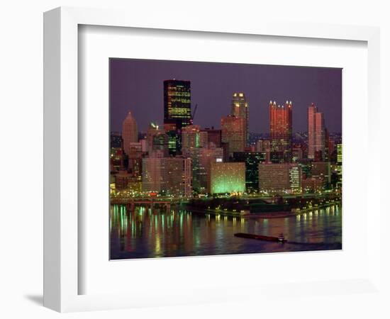 Pittsburgh Skyline-Gene J. Puskar-Framed Photographic Print