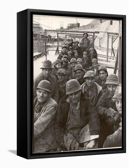 Pittsburgh Steel Workers-Margaret Bourke-White-Framed Stretched Canvas