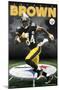 Pittsburgh Steelers - A Brown 16-null-Mounted Poster