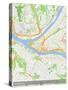 Pittsburgh, United States of America Map-null-Stretched Canvas