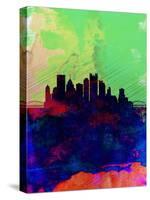 Pittsburgh Watercolor Skyline-NaxArt-Stretched Canvas