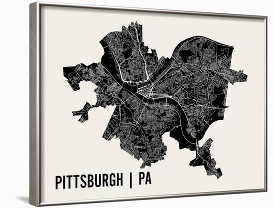 Pittsburgh-Mr City Printing-Framed Art Print