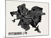Pittsburgh-Mr City Printing-Mounted Art Print
