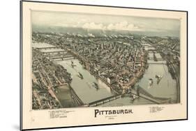 Pittsburgh-null-Mounted Premium Giclee Print