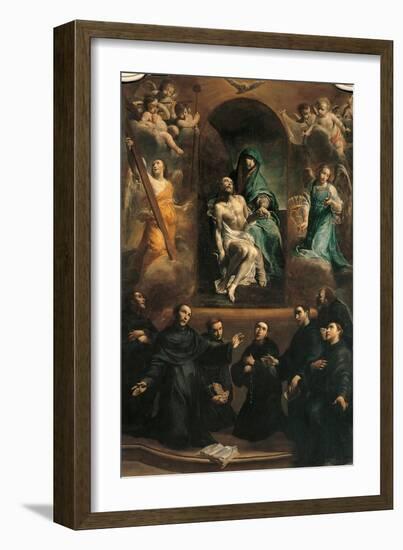 Pity and Saints-Giuseppe Maria Crespi-Framed Giclee Print