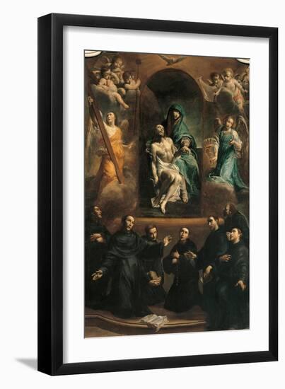 Pity and Saints-Giuseppe Maria Crespi-Framed Giclee Print