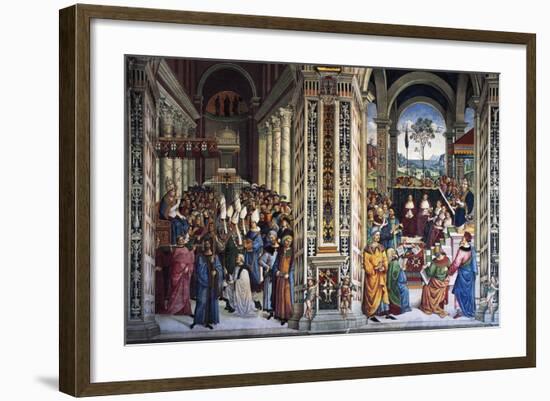 Pius II Arriving in Ancona to Start Crusade-null-Framed Giclee Print