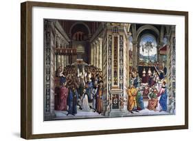 Pius II Arriving in Ancona to Start Crusade-null-Framed Giclee Print