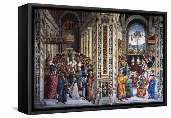 Pius II Arriving in Ancona to Start Crusade-null-Framed Stretched Canvas