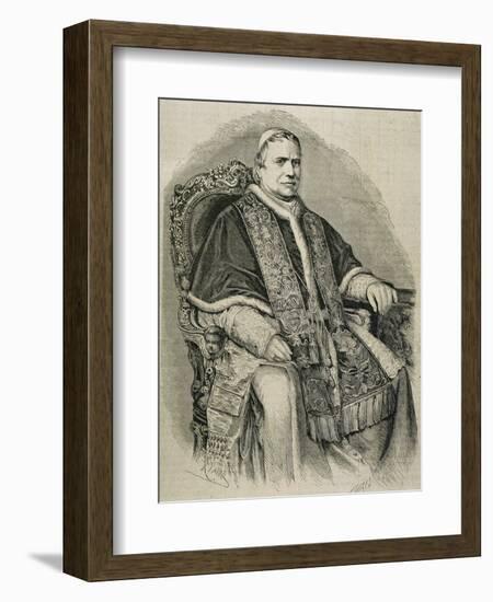 Pius IX (1792-1878). Italian Pope-null-Framed Giclee Print