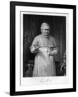 Pius IX, Blessing-Alonzo Chappel-Framed Art Print