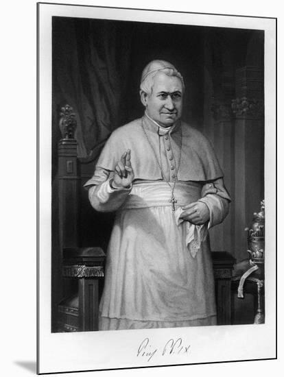 Pius IX, Blessing-Alonzo Chappel-Mounted Art Print