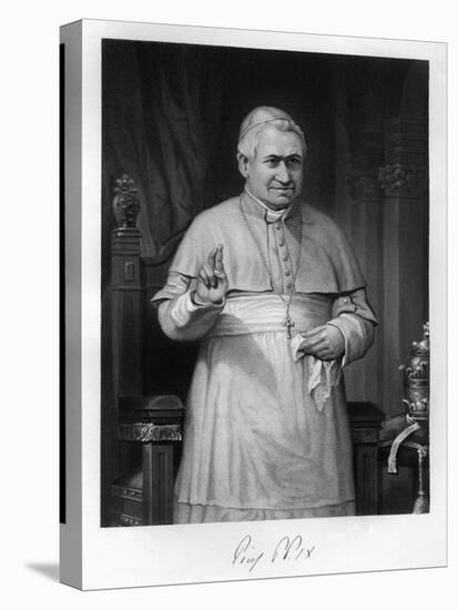 Pius IX, Blessing-Alonzo Chappel-Stretched Canvas